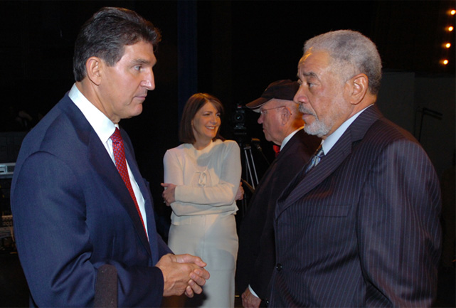 Joe Manchin with Bill Withers