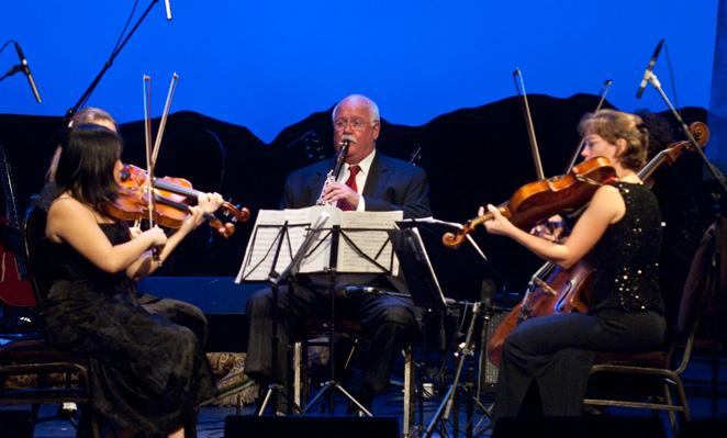 Larry Combs with Montclaire String Quartet