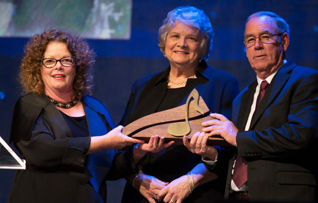 Mollie O'Brien with Kathleen and George Steber