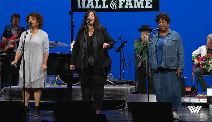 Ethel Caffie-Austin and the Hall of Fame band