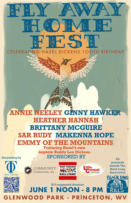 Fly Away Home Fest celebrating Hazel Dickens 100th Birthday