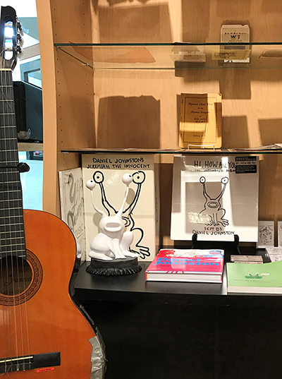mini retrospective of the artwork of Daniel Johnston at the WV Museum of Music
